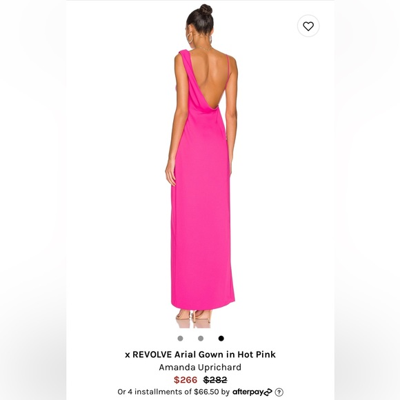 Amanda Uprichard Ariel Gown Hot Pink - Picture 2 of 2